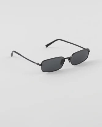 Prada Sunglasses – Sleek Black Rectangle 2